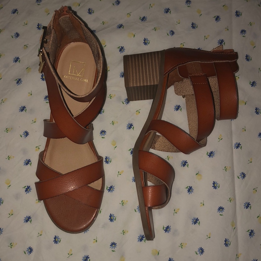 Strappy block heel sandals